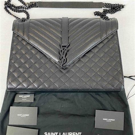 black ysl envelope bag